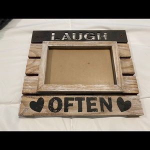 “Laugh Often” picture frame